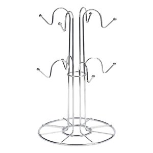 Magideal - Estante De Secado De Tazas Con 8 Ganchos, Escurridor, Soporte Para Taza De Té, Soporte Moderno, Organizador De Tazas De Árbol, Decoración De Barra De