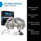 thumbnail image 2 of Kit de pastillas y discos de freno TRQ cerámicos traseros para Equinox 2017, 2 of 9
