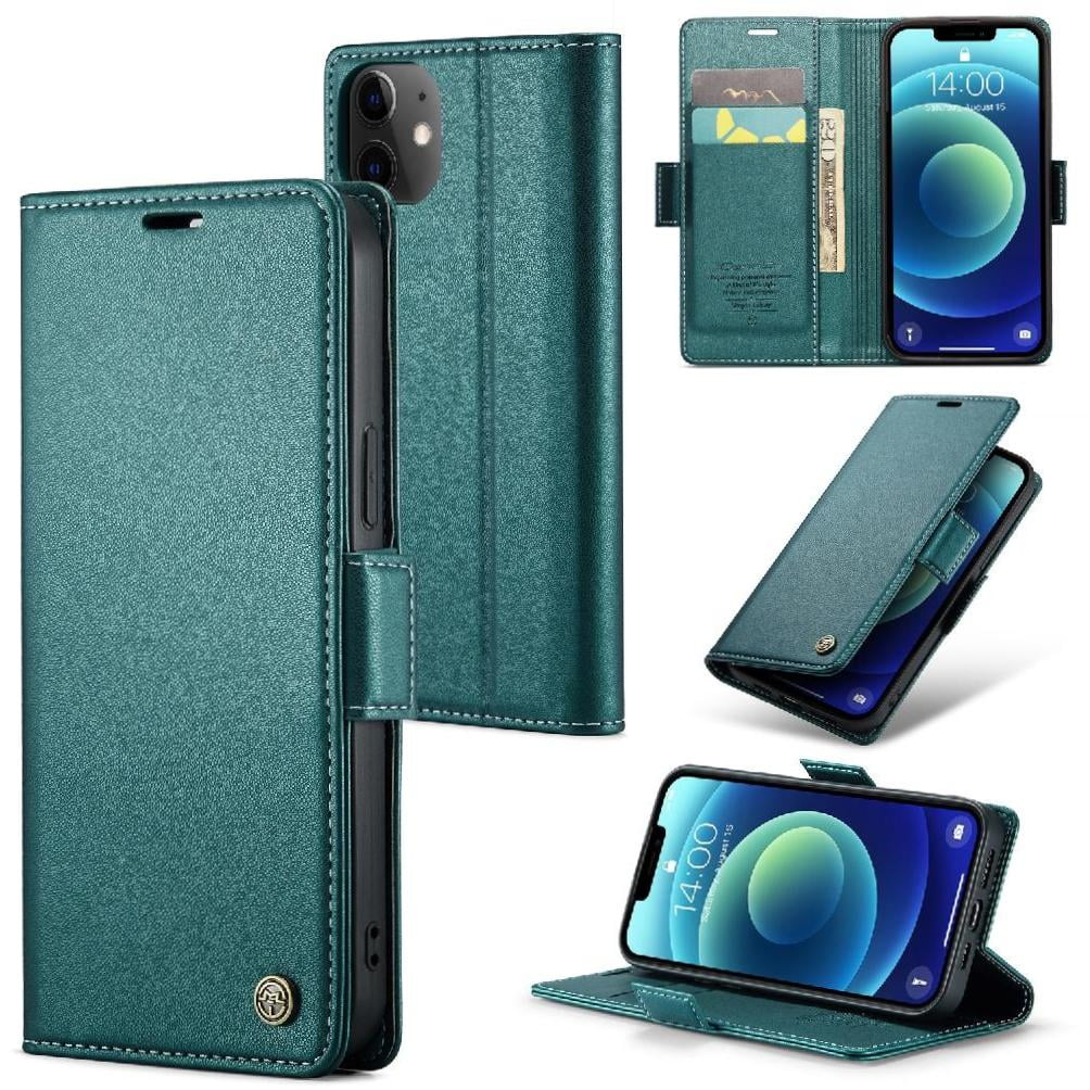 Case Me - Caseme Tipo Cartera Iphone 12 Mini Con Cierre Magnético, Rfid, Tarjetero, Soporte, Carga Inalámbrica