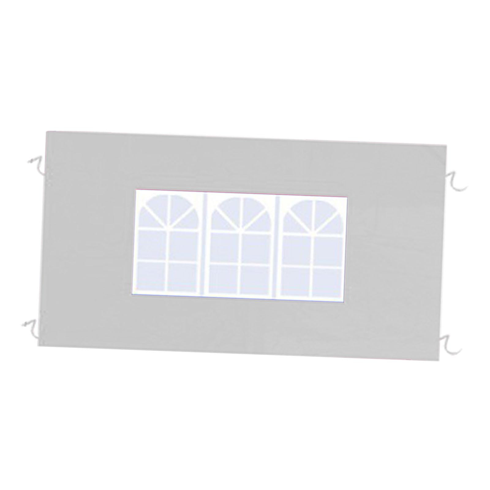 Magideal - Panel Lateral De Pared Lateral De Tienda De Campaña Portátil, Reemplazable, Extraíble Con Ventana, Parasol Para Cenador, Lona, Sombra, Camping En El Blanco