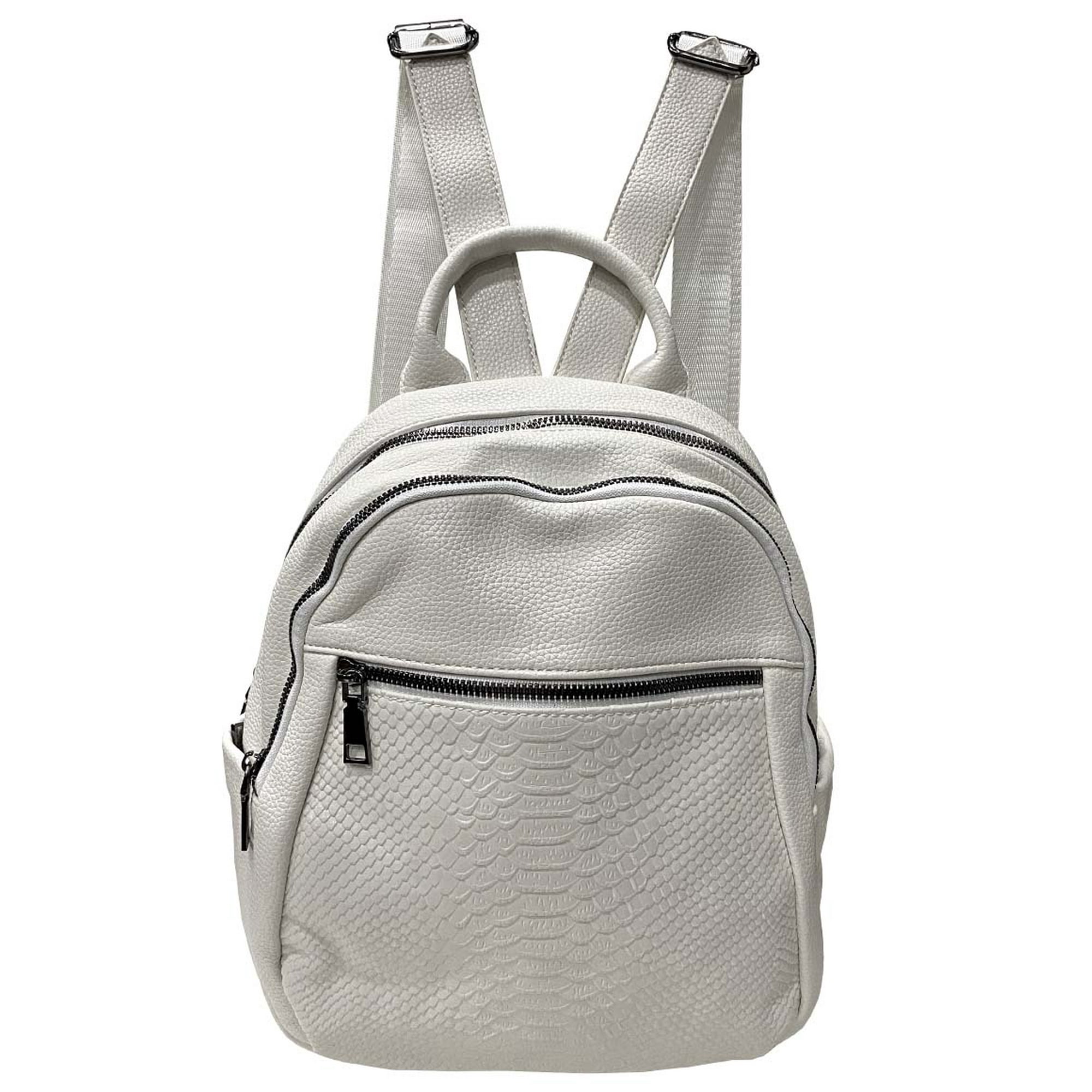 Todopiel - Mochila Cuero Cru47 Blanco