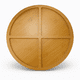 thumbnail image 1 of Tabla Bandeja Para Picoteo De Madera Circular Con Divisiones, 1 of 6