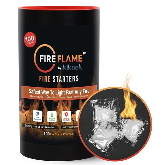 Encendedor De Fuego Fireflame 100 Bolsitas Impermeables