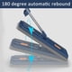 thumbnail image 5 of Trapeador plano grande, nuevo 2024, para uso húmedo y seco, con rotación de 360 grados, mango largo de acero inoxidable ajustable de 54 pulgadas con almohadillas de microfibra lavables, azul, 4 almoha, 5 of 7