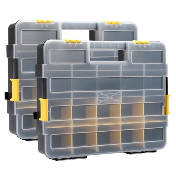 Organizador para caja de herramientas MIXPOWER, 2 piezas, 34 compartimentos, divisores removibles