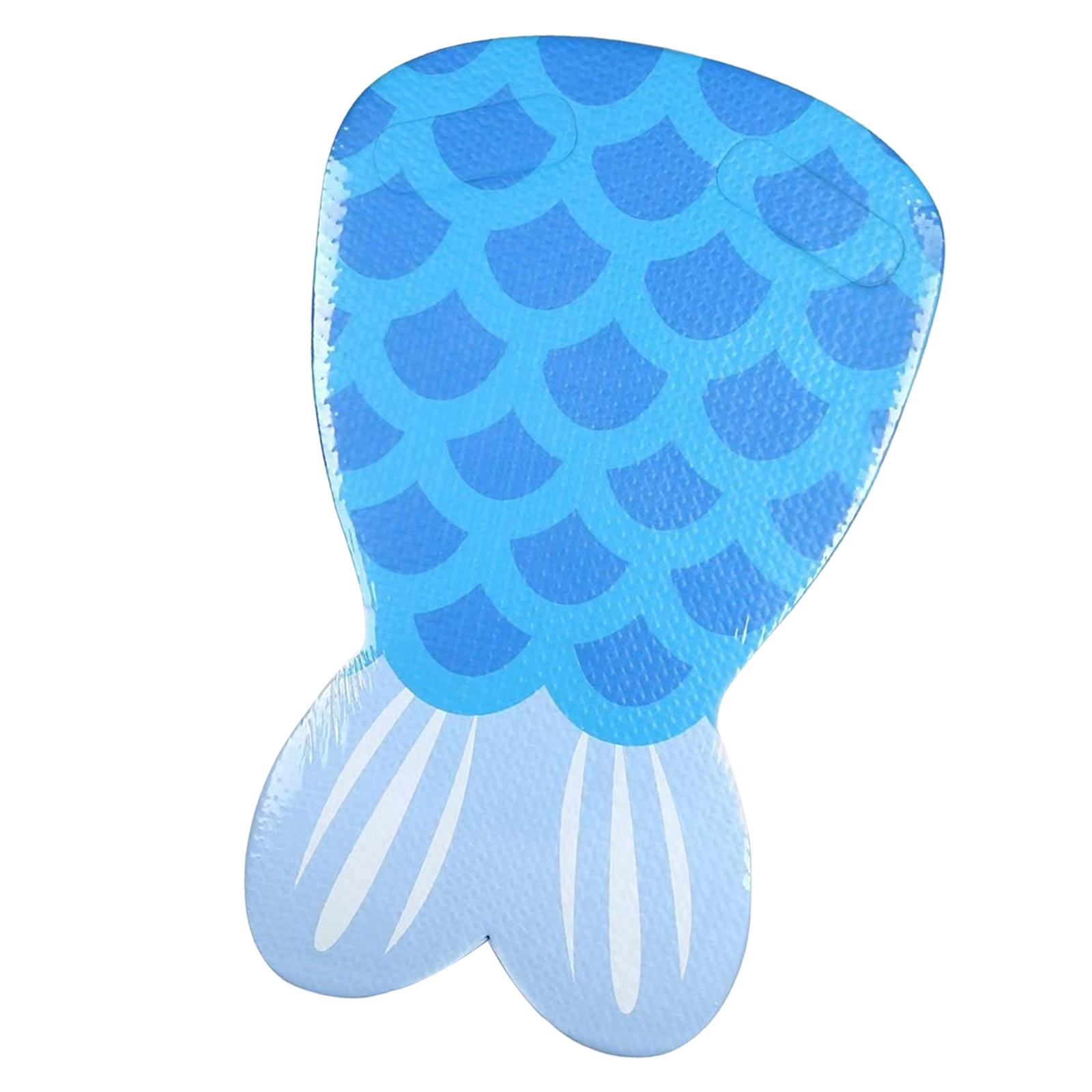 Magideal - Tabla De Natación Para Niños, Boya De Dibujos Animados De Eva, Equipo De Entrenamiento De Natación Con Asas, Dispositivo De Flotación Para Niños Princ Cola De Pez