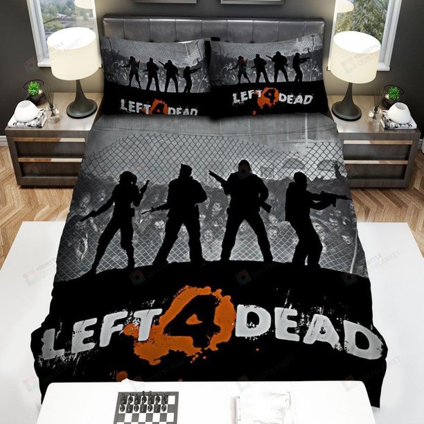 Left Dead – Survivor’s Silhouettes Quilt Duvet Cover Set Pillowcase Kids 3-Piece Bedding Set