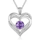 thumbnail image 1 of Collar Love Pendant Con Birthstone Zirconia Y Caja De Regalo, 1 of 5