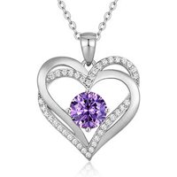 Heshpaws - Colgante Con Piedra De Nacimiento De Zirconia