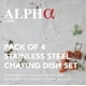 thumbnail image 2 of Juego completo de acero inoxidable Chaping Dish Alpha Living de 8 litros (paquete de 4), 2 of 7