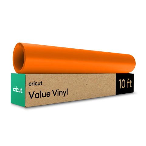 Rollo De Vinilo Cricut Value, Permanente, Naranja Mate, 30,5 Cm X 3 M