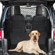thumbnail image 1 of Barrera de seguridad para perros de doble capa para coche, red de seguridad para mascotas de 47 x 35 pulgadas, malla elástica ajustable para área trasera de carga, valla de separación para vehículos,, 1 of 5