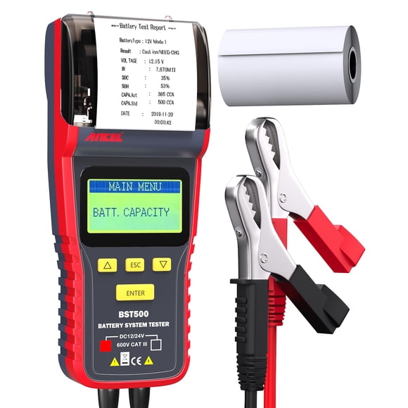 Probador de Baterías ANCEL BST500 12V/24V con Impresora