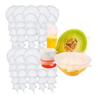 Genérico - 10 * Set 6 Tapas Silicona Extensible Anti Escurrimientos