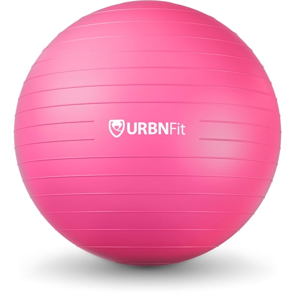 Pelota de ejercicio URBNFit para yoga, pilates y embarazo 55 cm rosa