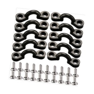 Ioensy - Kit De Almohadillas Para Kayak Con Tornillos De Acero Inoxidable Y 20 Tornillos Para Cubierta De Canoa Y Kayak