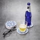 thumbnail image 3 of Conjunto de 6 montañeras para bebidas que absorben montañera de piedra redonda con base de corcho, esterilla de protección de mesa para tazas y tazas, oficina, cocina (azul índigo), 3 of 3