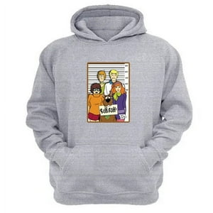 Genérico - Polerón Canguro Scooby Doo Gris Claro Talla Xs Unisex