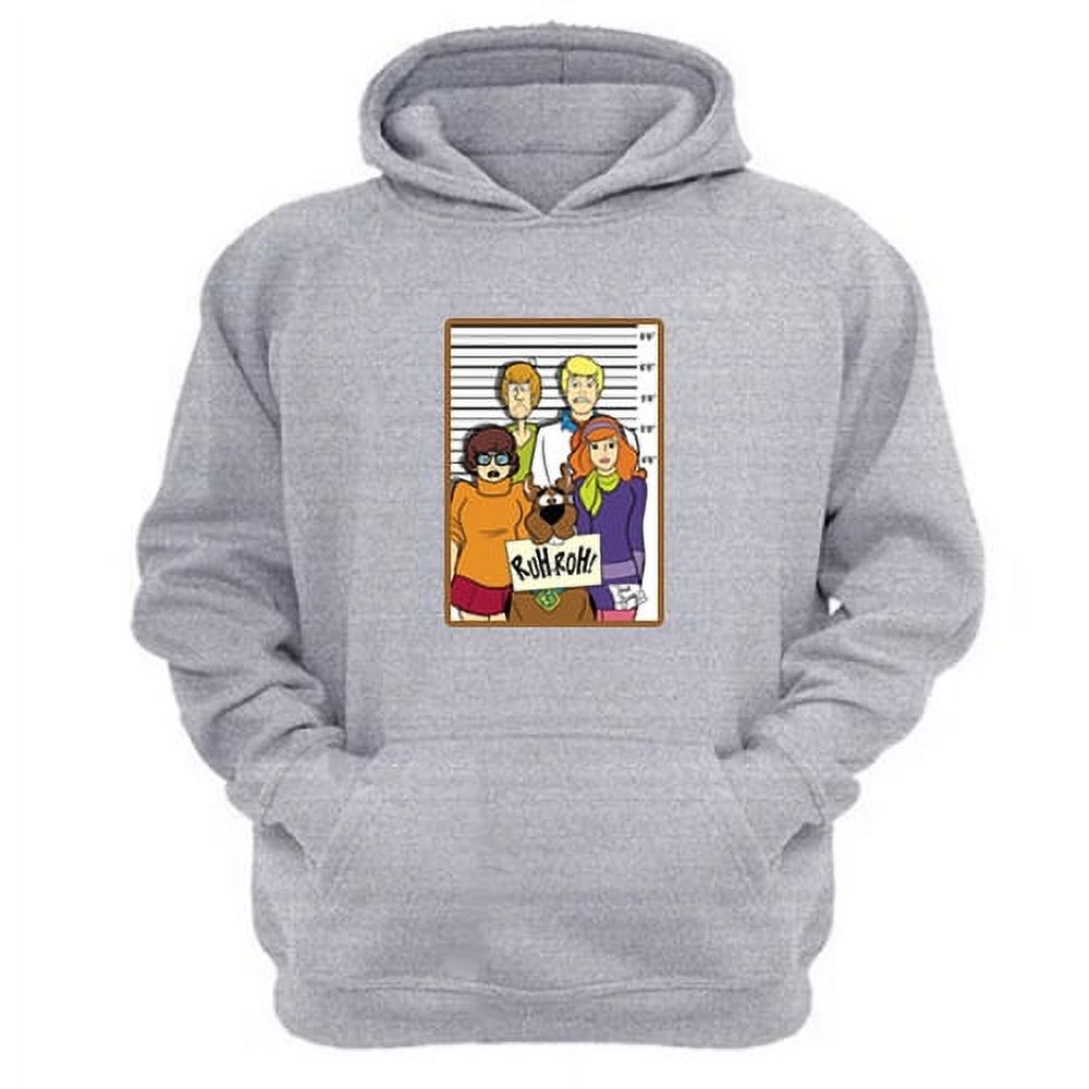 Genérico - Polerón Canguro Scooby Doo Gris Claro Talla S Unisex