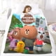 thumbnail image 5 of Brown y sus Amigos anti-pilling, suave, ligera, esponjosa y acogedora de lujo para hogar y cocina – Perfecta para niños y adultos,100X80cm, 5 of 6