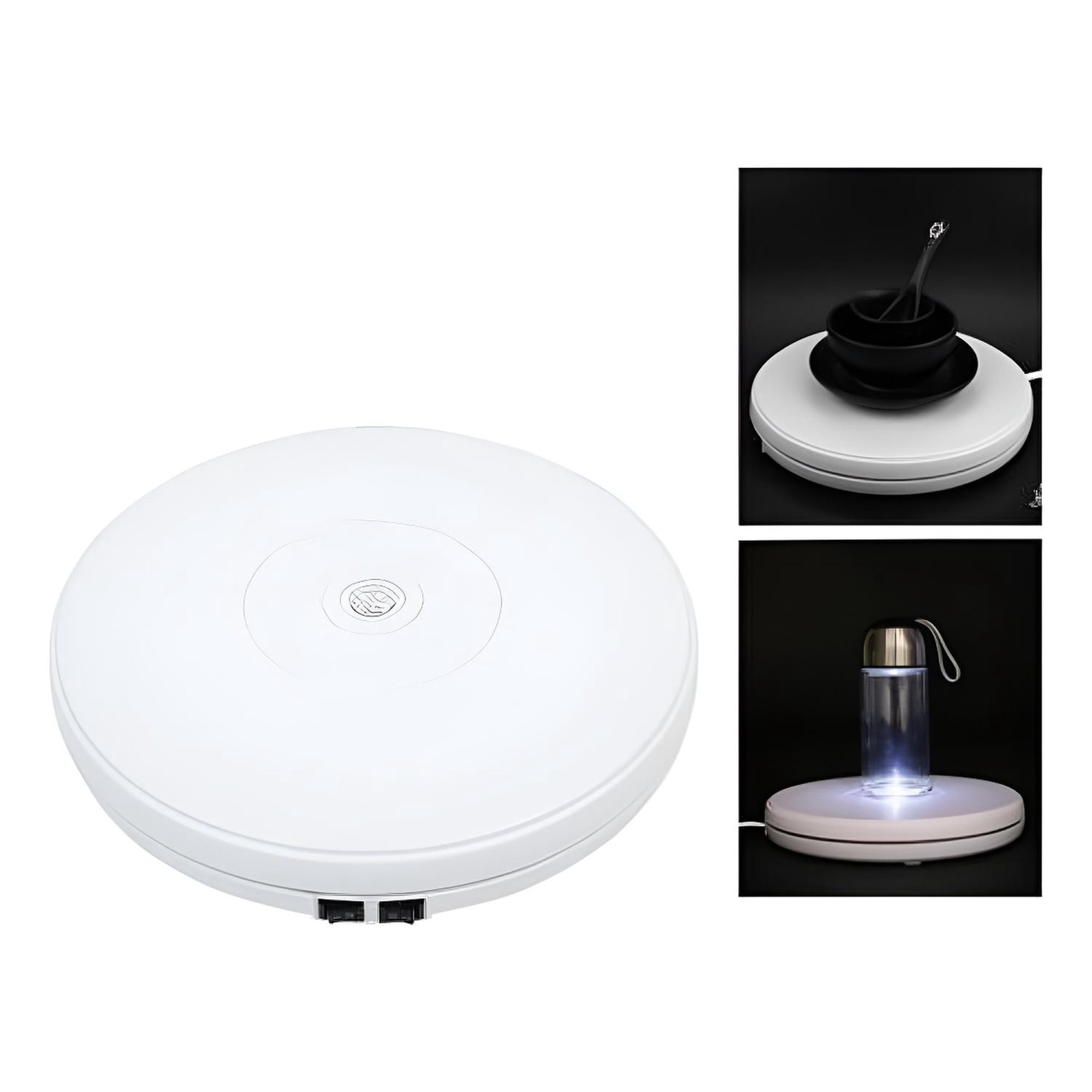 Genérica - Base Giratoria De Fotografía O Exhibición 360° Con Led 25cm