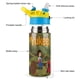 thumbnail image 3 of Yukee Botella de Agua con Tapa Pop Top de Un Toque, Acero Inoxidable, a Prueba de Fugas, para Deportes, Botella Infantil azul 12 oz, 3 of 6