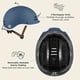 thumbnail image 3 of Casco de bicicleta Retrospec Remi para niños y jóvenes de 49 a 53 cm, color azul mate, 3 of 7