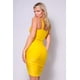 thumbnail image 4 of Vestido Mini Fruncido con Abertura Frontal y Tirantes Finos, 4 of 5