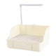 thumbnail image 2 of Caja de baño para pájaros para mascotas, bañera de ducha para loros, fácil de limpiar, caja de ducha para loros, periquitos, cacatúas y loros , Blanco, 2 of 5