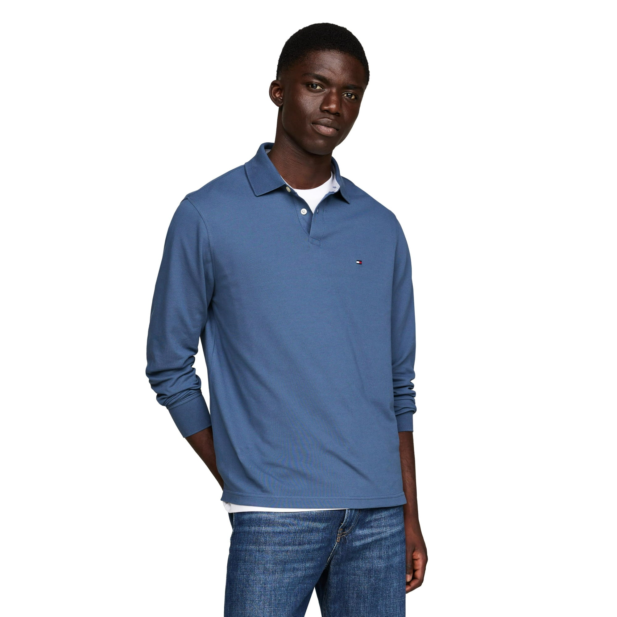 Polo Tommy Hilfiger De Manga Larga De Corte Regular Para Hombre