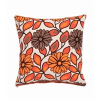 Genérico - Pack De 6 Fundas De Cojín Con Diseños Y Colores 43X43 Cm Naranja Flor