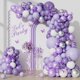 thumbnail image 1 of Guirnalda de globos Anjerlfu 126 piezas púrpura y lavanda, 1 of 7