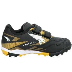 Zapatilla Fútbol Turf Kids Powerful Negro Gold Joma