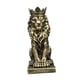 thumbnail image 5 of Figura Decorativa De León Con Corona Para Mesa, De 5,7 Pulgadas De Alto, Para Hoteles, Versátil, Color Bronce, 5 of 5