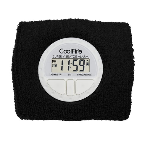 Pulsera Despertador Vibratoria Coolfire Recargable Negra