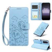 Funda Billetera Foxdock Compatible Con Oneplus Nord 5 5G, Diseño Perrito Tierno, Ranuras Para Tarjetas Y Soporte Plegable