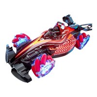 Fliperex - Auto A Control Remoto Rc F1 Con Vapor Luz Y Giros Stunt Car Rojo