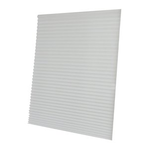 Magideal - Cortinas Plegables Temporales Para Ventanas, Sin Perforaciones, De Material No Tejido, Para Uso Variado, Inalámbricas, Para Baño, Fácil Instalación. Blanco L