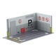 thumbnail image 1 of 1:32 Estacionamiento Modelo Coche Diecast Garaje Para Diorama Colección Fondo 32008 Gris, 1 of 5