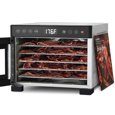 Deshidratador De Alimentos Cosori 5 Bandejas De Acero Inoxidable Con Control De 176 °F