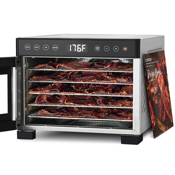 Deshidratador de alimentos COSORI 5 bandejas de acero inoxidable con control de 176 °F