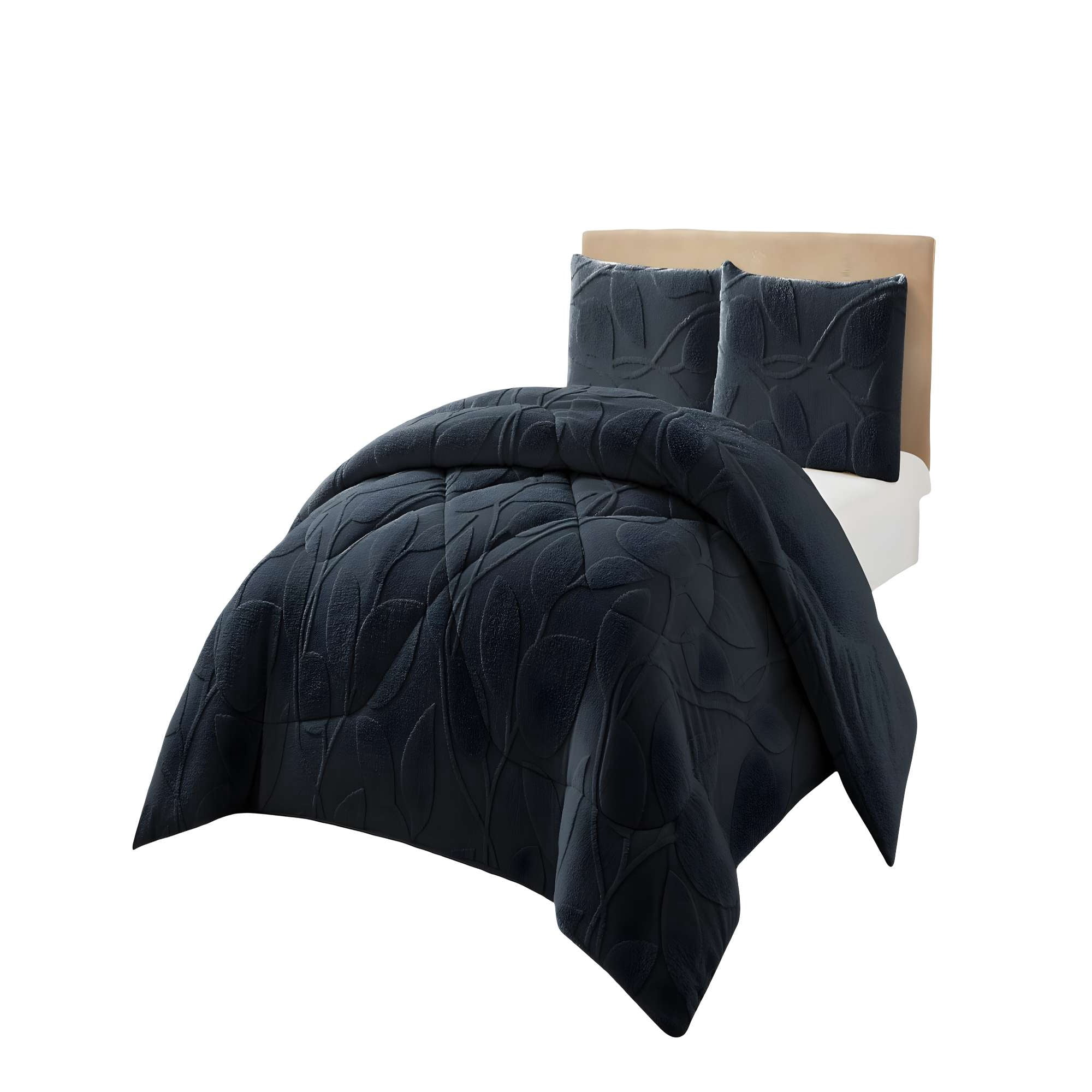 Genérico - Cobertor Texturizado De Invierno Ry King Negro