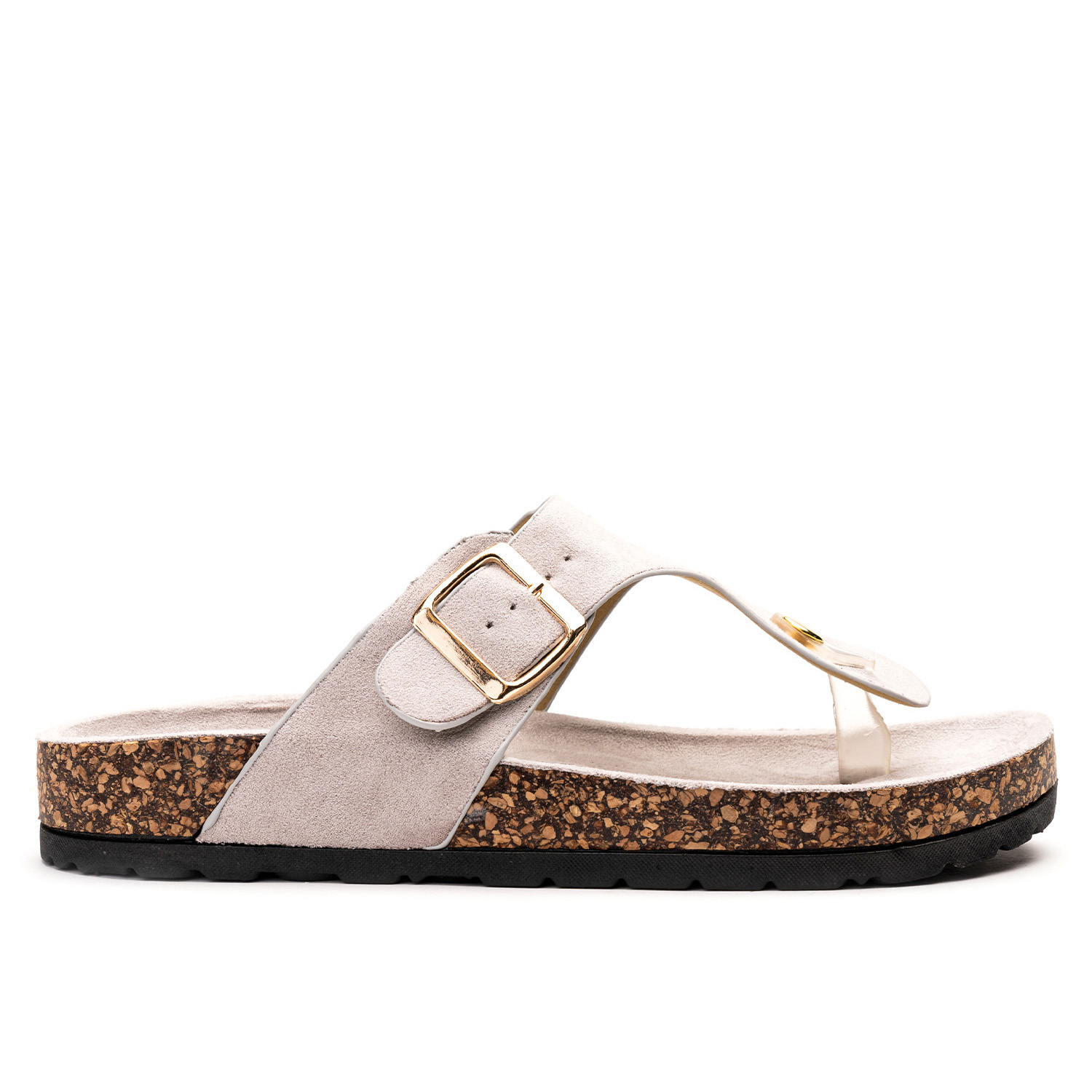 Sandalia Mujer Gris Yuri Chancleta