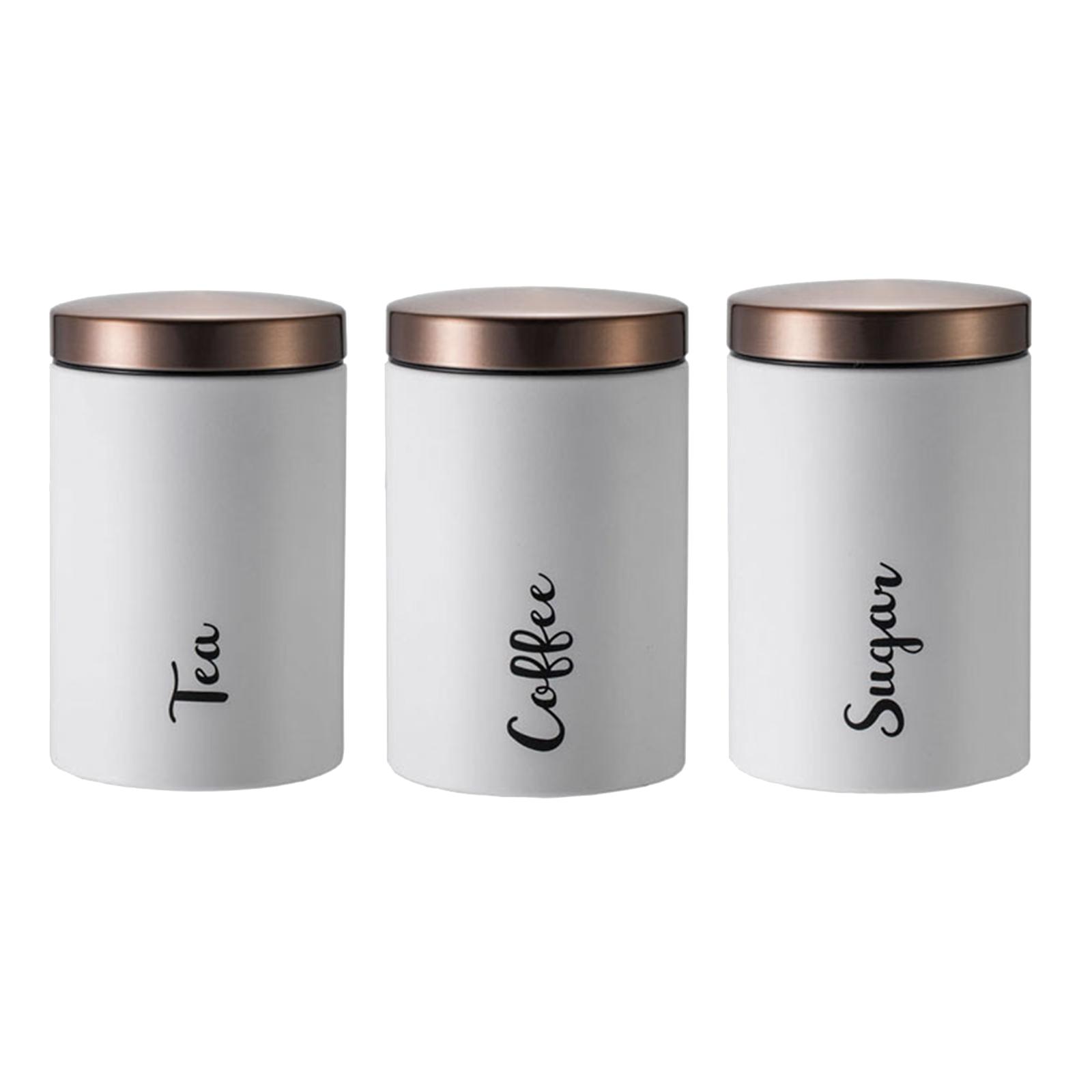 Magideal - Caja De Almacenamiento De Acero Inoxidable De 3 Piezas, Decoración Con Tapa, Organizador A Prueba De Polvo, Contenedores Para Armario, Dormitorio,