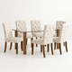 thumbnail image 1 of Comedor Mesa de Vidrio Quadra 120x80 + 6 Silla de Acolchada Madera Elegance, 1 of 9