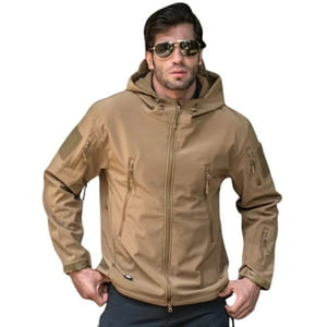 Esdy - Chaqueta Táctica Softshell Impermeable Talla L