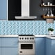 thumbnail image 5 of 30 piezas de azulejos de mosaico autoadhesivos para pared de baño, despegables y pegables, 10 x 10 cm, 5 of 6