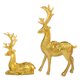 thumbnail image 1 of Estatua De Alce Resina Artesanía Estatuilla Escultura Inicio Decoraciones Navideñas Oro, 1 of 5