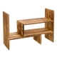 thumbnail image 3 of Estantería Liry Products 42 cm extensible de madera marrón oscuro, 3 of 8