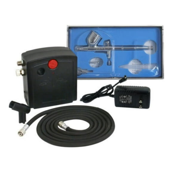 Set Mini Aerógrafo Doble Acción Compresor Pulverización